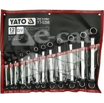 Ruční nářadí Yato - sada klíčů očkových ohnutých 6-32mm 12ks