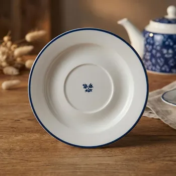 Talíř Porcelánový talíř / podšálek LAURA ASHLEY CHINA ROSE bílý 16 cm