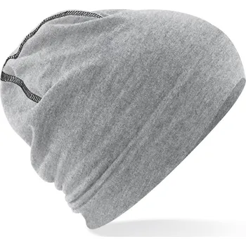 Beechfield Čepice B 366 Hemsedal, pletená COT530366r4199-heather gre UNI Melír šedá/černá