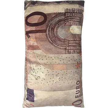 Polštář 4sleep Dekorační polštář bankovka 10 Eur 30 × 50 cm