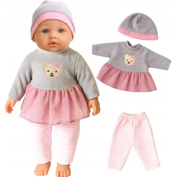 Panenka Lalka bobas jak żywa Interaktivní měkká panenka miminko, mluví, učí, oblečení, 120 slov