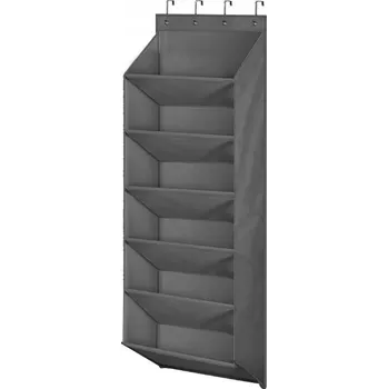 Úložný box ZÁVĚSNÝ ORGANIZÉR NA BOTY HRAČKY DOPLŇKY NA DVEŘE ČERNÝ