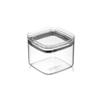 Dóza na potraviny PLASTOVÁ NÁDOBA NA UCHOVÁVÁNÍ POTRAVIN ČTVERECOVÁ CRYSTAL 700ML