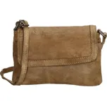 Beagles Béžová prošívaná kožená crossbody kabelka „Tanya