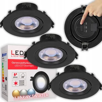 Bodové svítidlo Bodové kulatý svítidlo Ledhoff černé