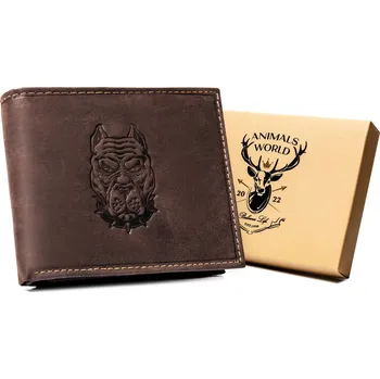 Peněženka Velká pánská peněženka z přírodní nubukové kůže Barva: Tmavě Hnědá