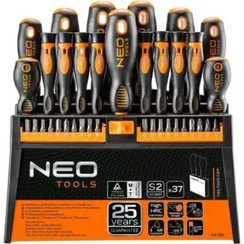 Šroubovák NEO TOOLS Neo - Sada šroubováků s bity a držákem 37ks