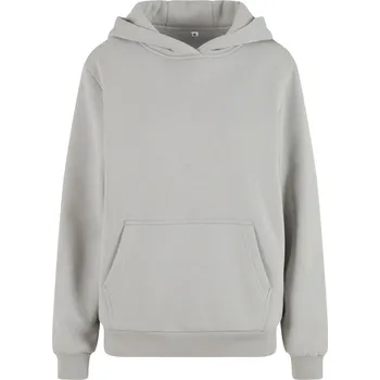 pracovní mikina Build your Brand Mikina s kapucí Fluffy BY 289, oversize, dámská COT560289ahb05-light aspha 2XL Asfaltová světlá