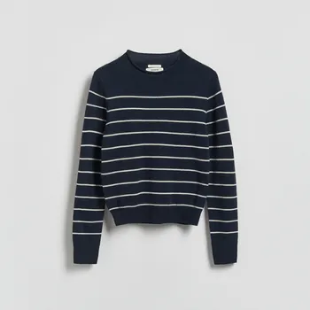 Dámský svetr Reserved - Svetr s vysokým podílem vlny a příměsí kašmíru - vícebarevná - 104IT-MLC - 104IT-MLC-XS