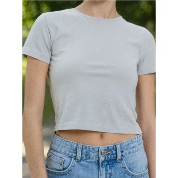 Sinsay - Crop top - šedá - 507EU-85X - 507EU-85X-S