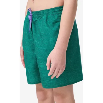 Pánské plavky DECATHLON Chlapecké koupací kraťasy 100 Surfcanvas 12 LET ZELENÁ