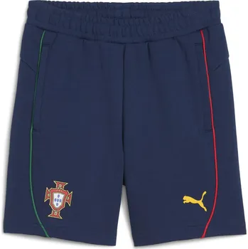PUMA Dětské kraťasy s elastickým pasem Portugal Casuals PUMA 15 LET MODRÁ|ŽLUTÁ