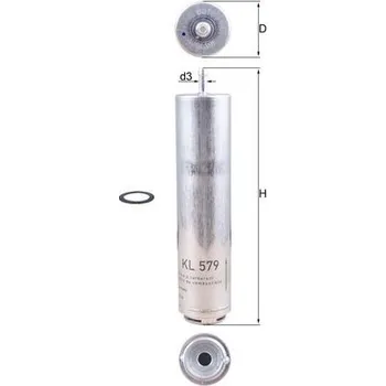 Filtr do auta Palivový filtr MAHLE 70385530