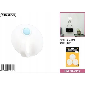 Věšák Samolepicí háčky 3 ks, ideální pro zavěšení