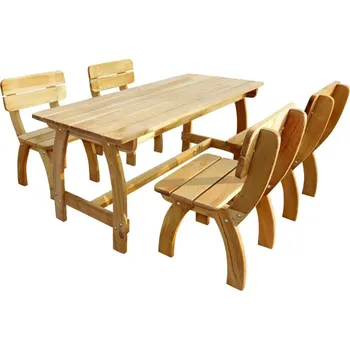 Zahradní sestava vidaXL 5dílný zahradní jídelní set impregnované borové dřevo [273756]