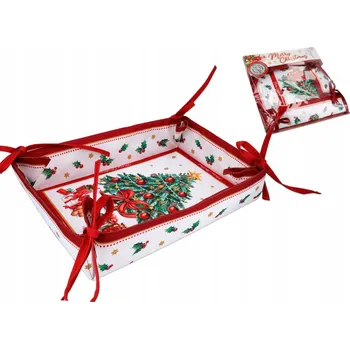 chlebník KOŠÍK NA PEČIVO CHLÉB VÁNOČNÍ VELKÝ CARMANI