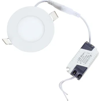 LED panel Berge LED panel KRUHOVÝ 83x83x15mm vestavný - 3W - 230V - 200Lm - teplá bílá