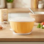 TESCOMA Delicia žlutá – kuchyňská mísa s pokličkou na kynuté těsto s ohřívačem