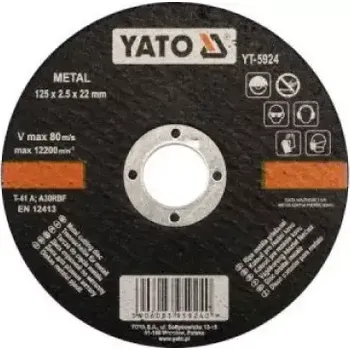 Řezný kotouč Yato - Řezný kotouč na kov Ø125 x 22 x 2.5mm YT-5924
