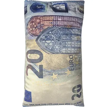 Polštář 4sleep Dekorační polštář bankovka 20 Eur 30 × 50 cm