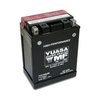 Motobaterie Baterie YUASA YTX14AH-BS
