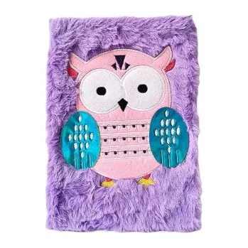 Zápisník A5 linka mix plyš,třpytky