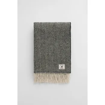 deka DEKA GANT HERRINGBONE WOOL THROW 130x200 BLACK