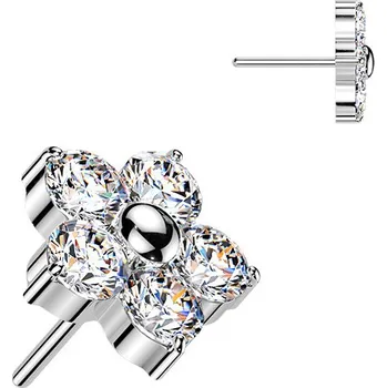 Piercing Šperky4U Ozdobná část k PUSH IN piercingu TITAN - TIT1652-C