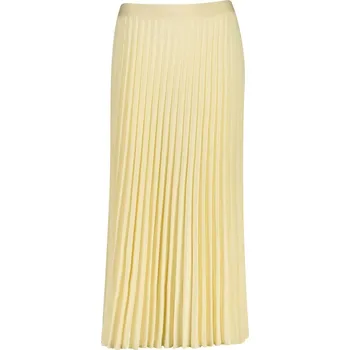 Dámská sukně SUKNĚ GANT MIDI PLEATED SKIRT VANILLA YELLOW