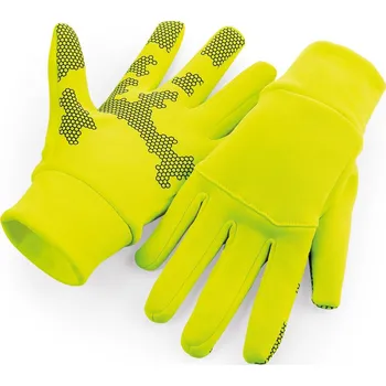 Pracovní rukavice Beechfield Rukavice B 310, sportovní, softshellové COT53031003034-fluorescent L-XL Žlutá fluorescent
