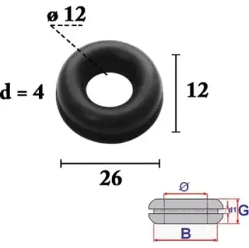 ROMIX průchodka gumová 5ks. C70391