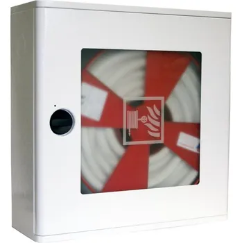 Hydrantová skříň Pavliš a Hartmann Hydrantový systém PH-Plus s hadicí D25 30 m prosklená dvířka proudnice ekv. 10 bílý svv 506/B