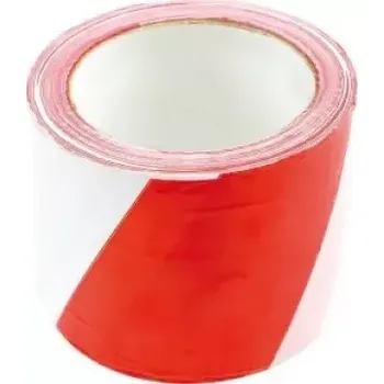 Výstražná páska Vorel - Páska výstražná červenobílá 75mm x 100m