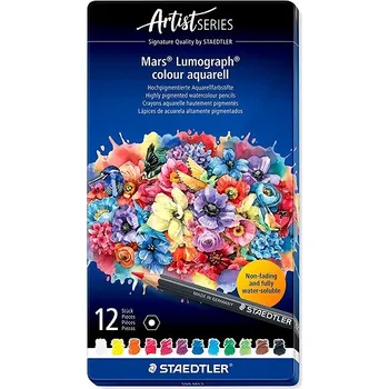 Kresba STAEDTLER Mars Lumograph akvarelové 12 barev