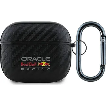 Pouzdro na mobilní telefon Pouzdro RED BULL pro Apple AirPods 3 - umělá kůže - karbon černé