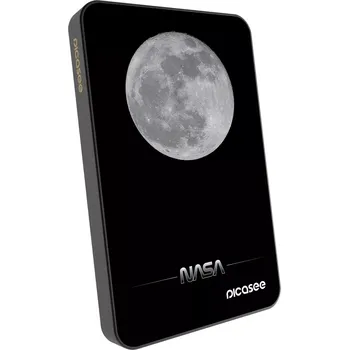 Powerbanka Picasee Powerbanka s MagSafe 5 000 mAh Šedá - Moon Minimal