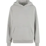 Build your Brand Mikina s kapucí Fluffy BY 289, oversize, dámská COT560289ahb13-light aspha 3XL Asfaltová světlá