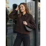 Sinsay - Krátká shacket bunda - tmavě hnědá - 363HC-89X - 363HC-89X-S