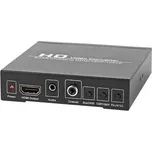 NEDIS převodník/ SCART + HDMI vstup - HDMI výstup/ Full HD/ antracit