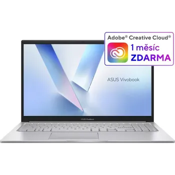 Notebook ASUS NTB Vivobook 15 (X1504VA-BQ4155W), Core 5 120U, 15.6" 1920 x 1080, 8GB, 512GB SSD, Intel, W11 Home, Silver