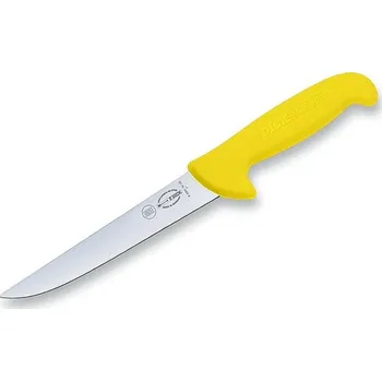 Kuchyňský nůž F. Dick ErgoGrip vykrvovací nůž 18 cm - rovný, žlutý