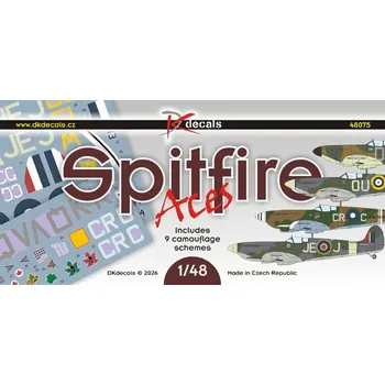 Plastikový model 1/48 Spitfire Aces (9x camo)