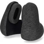 NEDIS bezdrátová sluchátka + mikrofon/ Over-Ear/ BT/ cestovní polštář/ výdrž 11 hod/ hlasového ovládání/ USB-C/ antracit