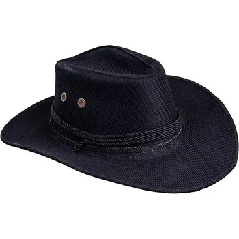 Karnevalový doplněk Funny Fashion Kovbojský klobouk, černý