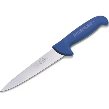 Kuchyňský nůž F. Dick ErgoGrip vykrvovací nůž 18 cm - oblý, modrý