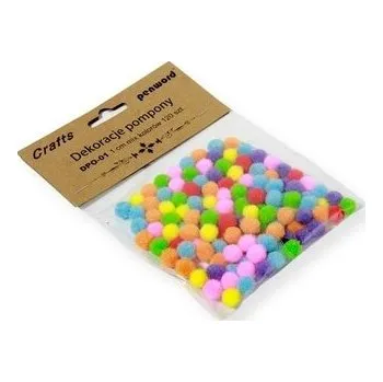 Set školních potřeb Dekoracje pompony 1cm mix kolorów 120szt