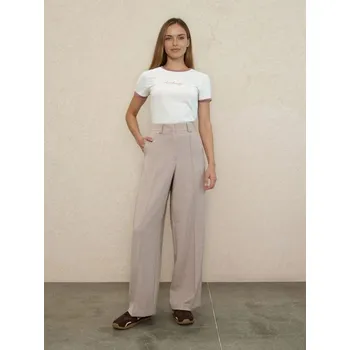 Dámské kalhoty Sinsay - Kalhoty wide leg - béžová - 894GZ-08M - 894GZ-08M-XL