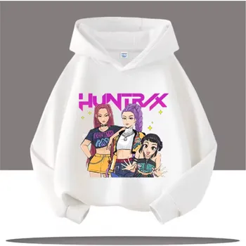 Chlapecký svetr KPop Demon Hunters (Lovkyně démonů) KPop Demon Hunters dětská mikina s potiskem (Huntrix) - mix barev Barva: bílá (12), Velikost: 130