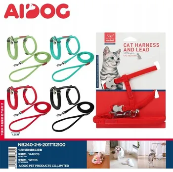 Postroj pro psa 1,5 cm Nylonové postroje pro kočky s vodítkem (Vyberte si vzor / Select Pattern) 1.5