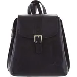 Kožený dámský moderní batoh černý - Hexagona Zosimos černá